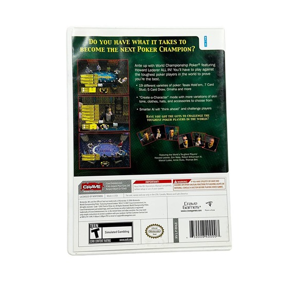 World Championship Poker: Featuring Howard Lederer "All In" for Wii - Picture 2 of 3